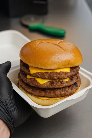 King American cheese Burger