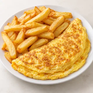 Omelette And Chips
