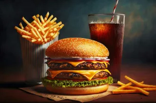 Burger Meal Deal (Fries & Drink Included)